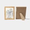 Personalized LED Photo Frame with Custom Portrait – Wooden Light Up Memory Frame Gift - Image 9