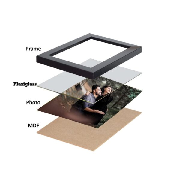 Personalized 6 Photo Collage Frame with Custom Text – Customized Wall Photo Frame Gift - Image 3