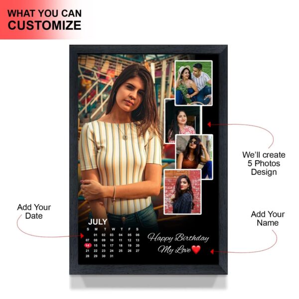 Personalized 9×12 Inch Custom Photo Frame – Birthday, Anniversary & Valentines Gift - Image 2