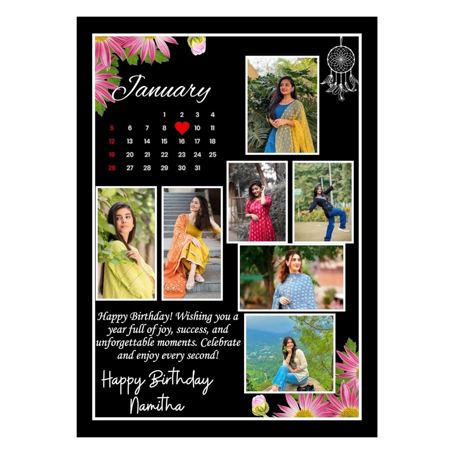 Untitled design (2) Personalized 9×12 Inch Wooden Photo Frame – Custom Photo & Text Gift for Special Occasions - Image 1