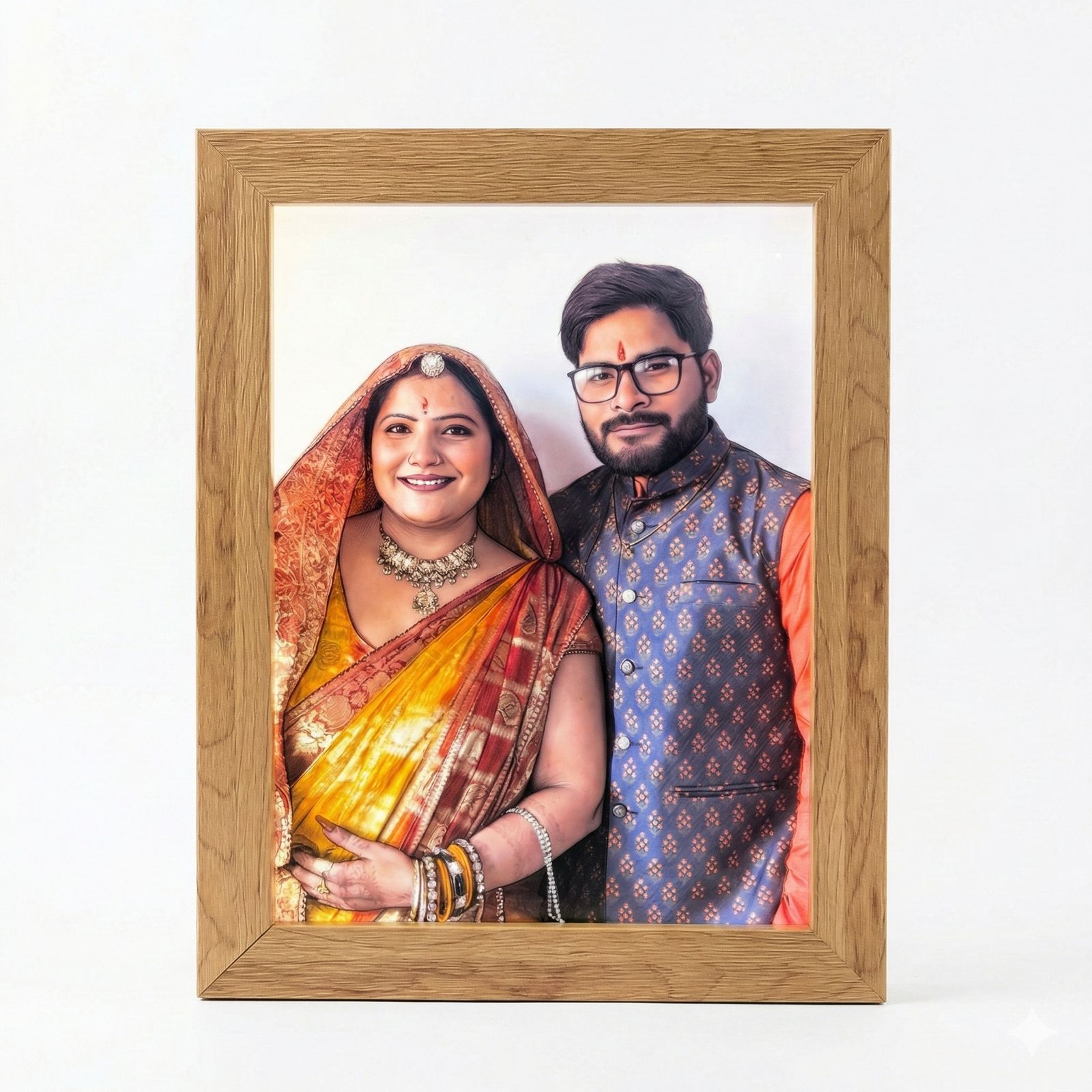 WhatsApp Image 2026-02-25 at 10.08.40 AM (1) Personalized LED Photo Frame with Custom Portrait – Wooden Light Up Memory Frame Gift - Image 1