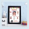 Personalized 9×12 Inch Baby Birth Details Frame – Custom Newborn Keepsake Gift - Design 2 - Image 2