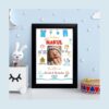 Personalized 9×12 Inch Baby Birth Details Frame – Custom Newborn Keepsake Gift- Design 3 - Image 2