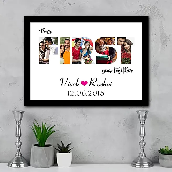 personalised-first-year-love-pho Personalised First Year Love Photo Frame - Image 1